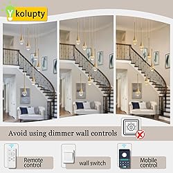 ykolupty H86 Pendant Lights Kitchen Island 6-Lights
