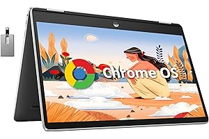 HP X360 2-in-1 Chromebook 14" HD Touchscreen Laptop, Intel Celeron N4500, 4GB RAM, 64GB eMMC, Intel UHD Graphics, Wi-Fi, Blue