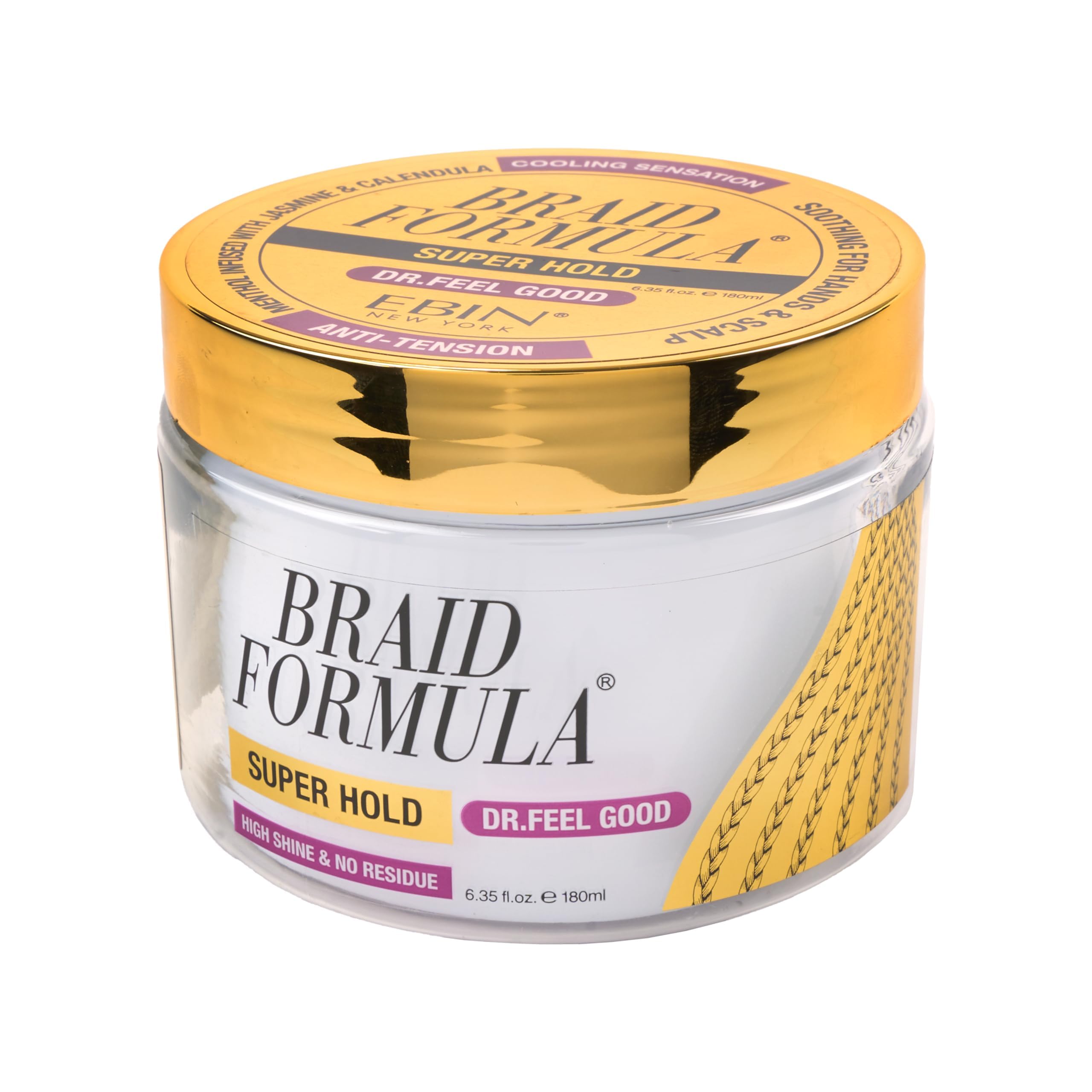 Ebin New York Braid Formula Dr. Feel Good Gel (6.35oz/180ml)