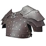 HiiFeuer Medieval Faux Leather Chest Armor, Vintage