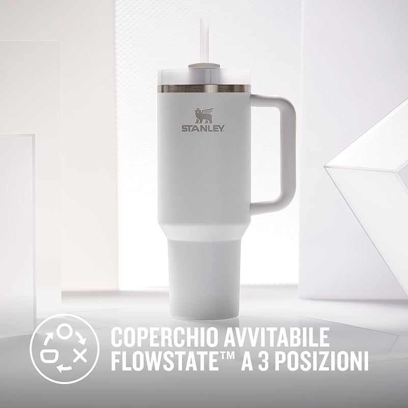 1913 Quencher H2.0 Flowstate Borraccia Con Cannuccia 1.18L - Frost