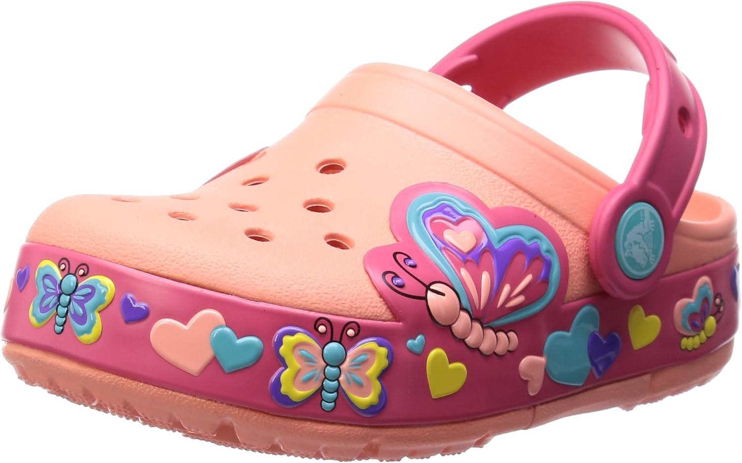 Buy crocs Girl's CC Dora Butterfly Melon/Sunshine Clogs 12 at Amazon.in