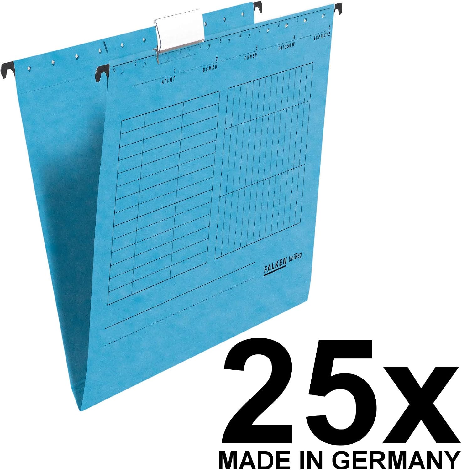 Exacompta, Ref 80002447001F, FALKEN, UniReg Suspension Hanging Files, Suitable for A4 Documents, 230gsm Recycled Kraft Card - Image 3