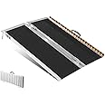 VEVOR Portable Wheelchair Ramp 3FT, Non-Slip Aluminum Folding Handicap Ramp, Door Threshold Ramps for Wheelchair for Home,Wheel Chair Ramp Steps, Cars, Scooter, Cart, Curbs, Stairs