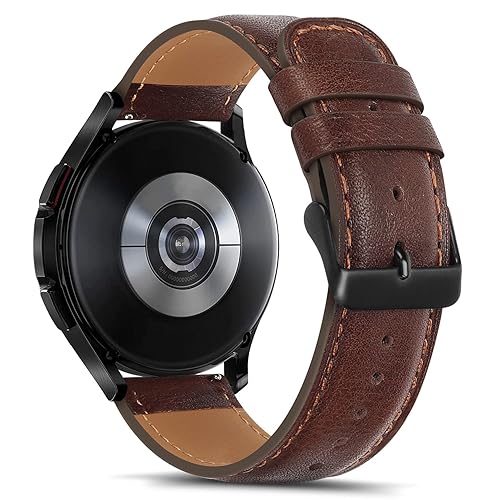 Tasikar Leather Bands Compatible with Samsung Galaxy Watch 47mm 7/6/5/4  Band/Watch Classic 43mm 47mm/Watch