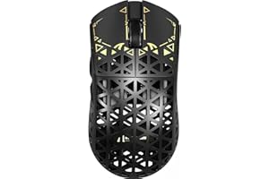 ATTACK SHARK R5Ultra 8K Carbon Fiber Wireless Gaming Mouse with 42000 DPI -PAW3950 MAX Sensor -39g Ultra-Lightweight-Nordic 52840 MCU Chip-Wired/BT/2.4GHz Wirelss Programmable Mouse for PC/Mac (Black)