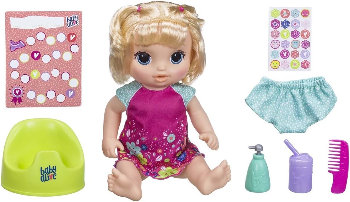 Baby Alive - Aprendo a Hacer Pipi Rubia (Hasbro E0609SC1): Amazon ...