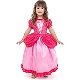 Little Adventures Kingdom Pink Princess Dress Up Costum - Machine Washable Girl Child Pretend Play and Party Outfit