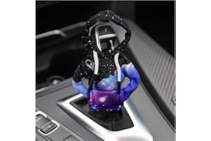 Ohleats Car Gear Shift Hoodie, Mini Funny Fashionable Automotive Gear Shifter Cover, Winter Warm Car Shift Knob Sweater Protector, Universal Interior Car Accessories for Decoration (Starry Sky)