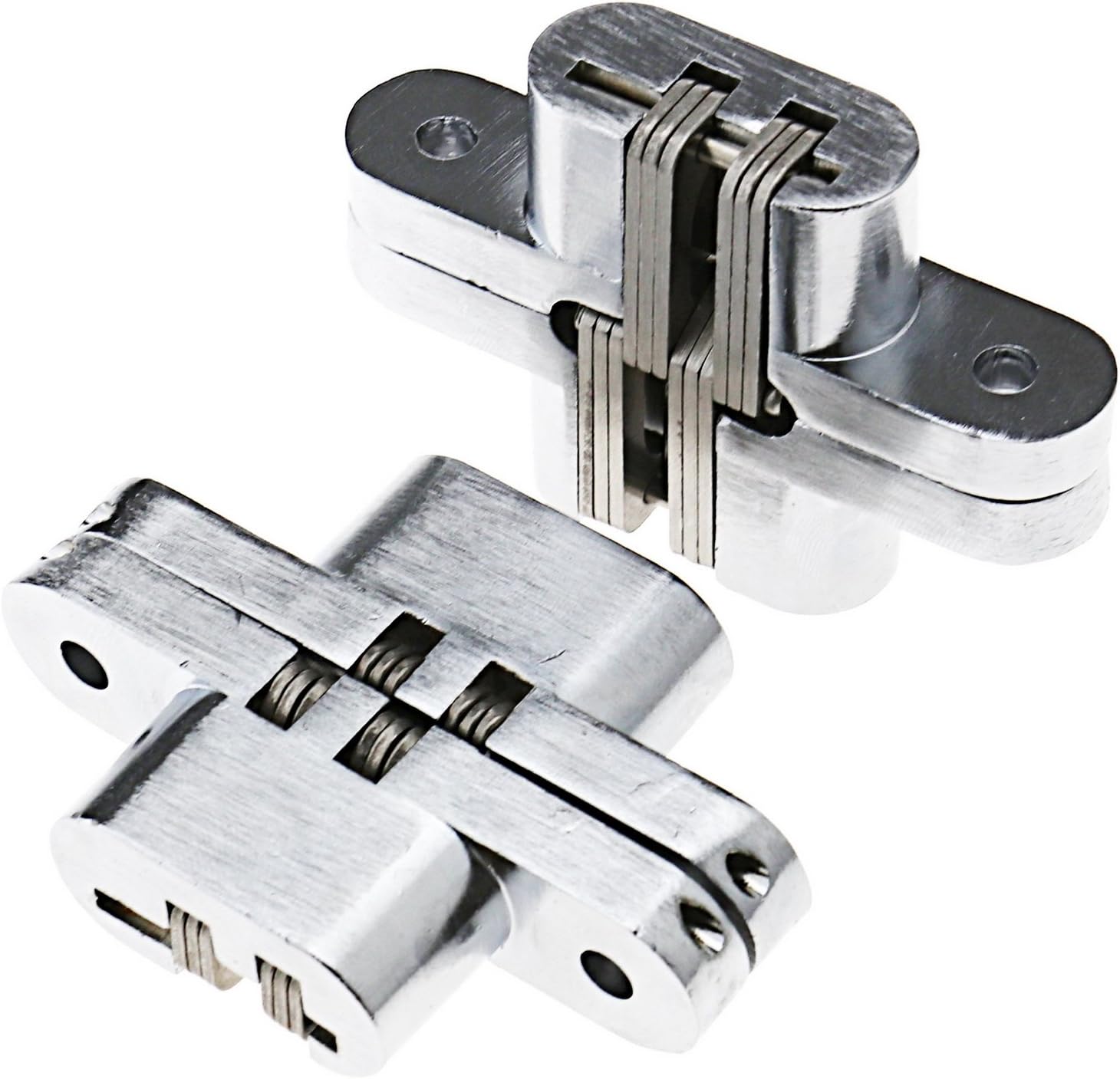 Pair of Wooden Folding Doors 180º Hidden Stainless Steel Invisible Hinges - Image 3
