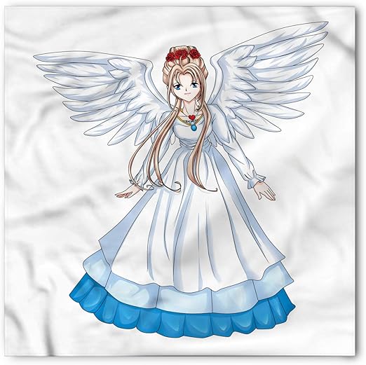 Amazon Com Ambesonne Anime Bandana Cartoon With Angel Wings