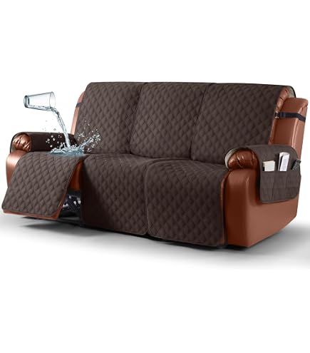 Turquoize 100% Waterproof Recliner Sofa Cover 3 Seat