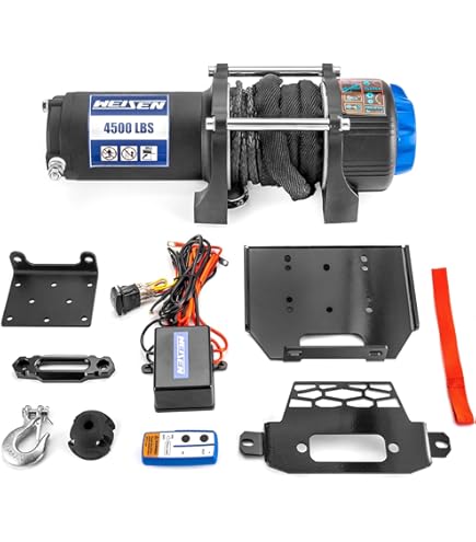 Amazon.com: WeiSen 4500lb Electric Winch Kit w/Rocker Switch and