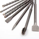 TOPWAY 17Pcs SDS Plus Drill Bit Set with Chisels Case Concrete Masonry Bits view 4