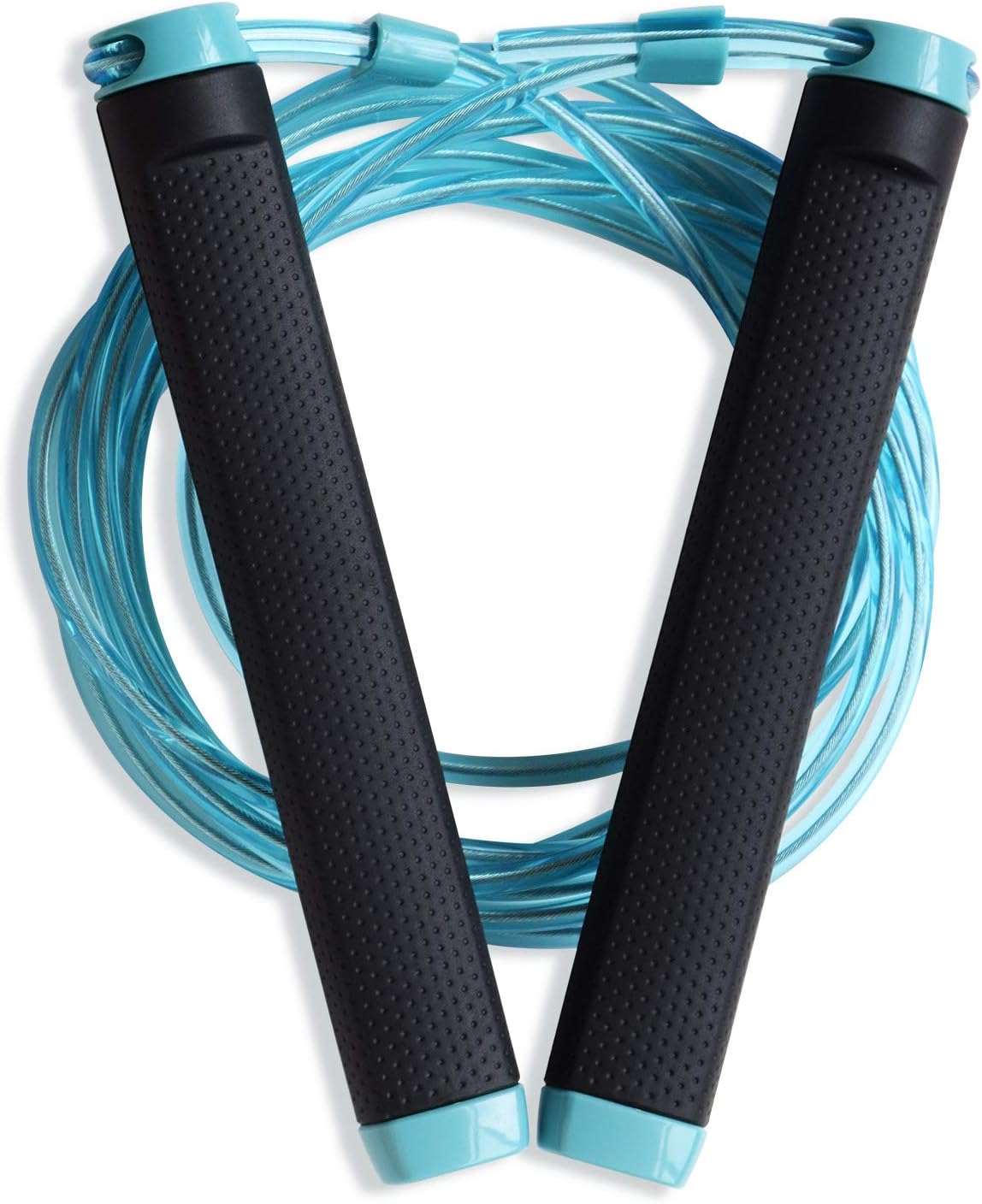 KYTO Jump Rope-Adjustable 10ft Cable, Best for Skipping, Boxing, Speed, MMA Training, Jumping Workout, Crossfit Training, Comes with a Carrying Bag