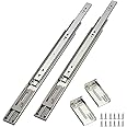 OCG Soft Close Drawer Slides 22 Inch (1 Pair), Full Extension Ball Bearing Low Noise Drawer Slides for Cabinets with Face Frame, with Rear Mounting Brackets
