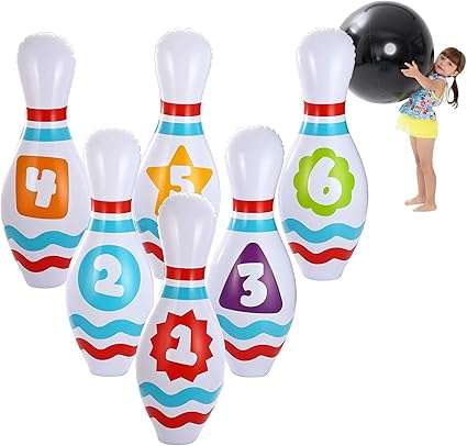 giant inflatable bowling set