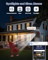 Septekon 2K Solar Wireless Security Camera 360 PTZ Battery IP66 Black view 6