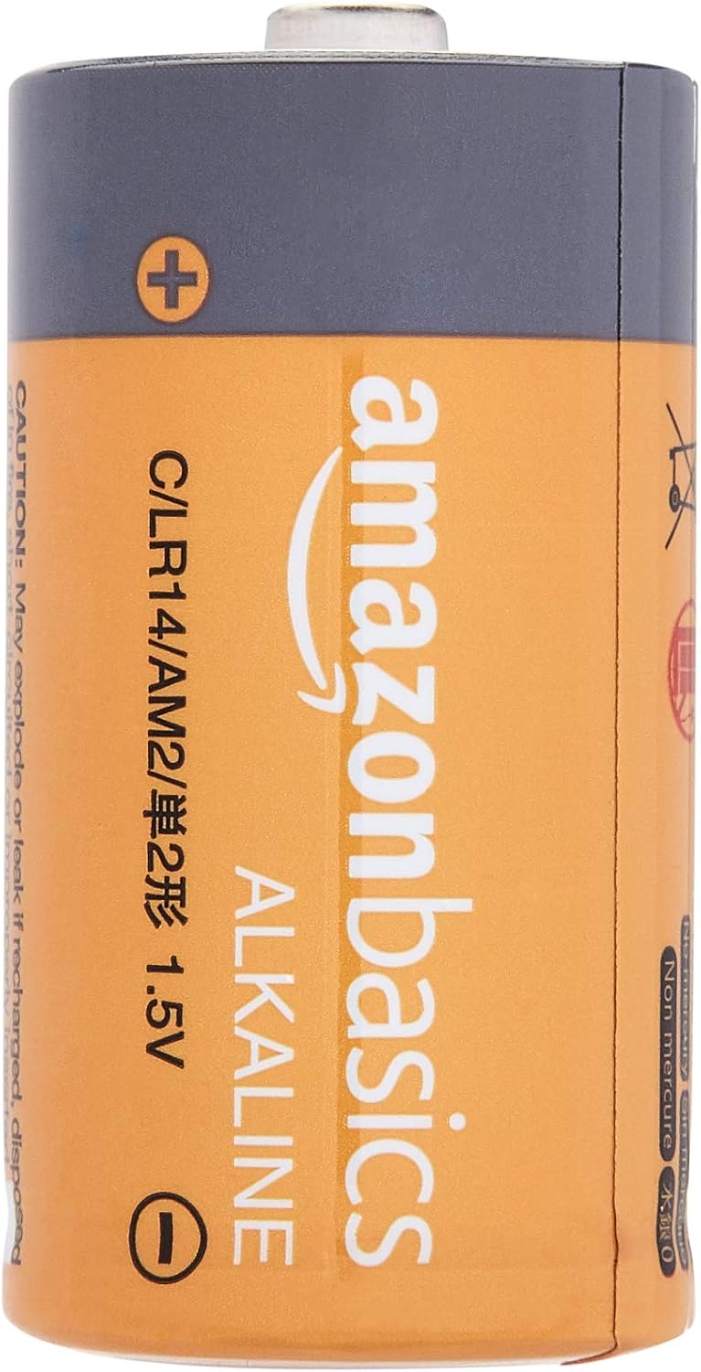 Basics C Cell 1.5 Volt Everyday Alkaline Batteries - Pack of 12: Health & Personal Care