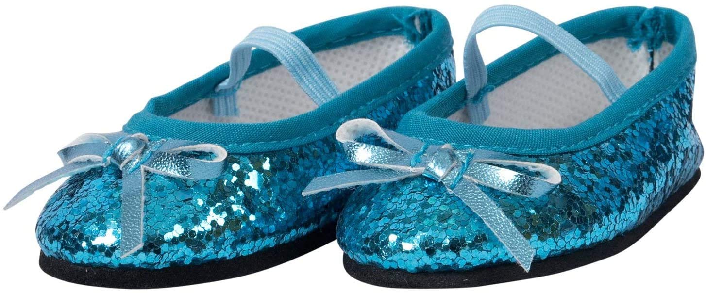teal glitter shoes