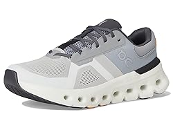 On Men's Cloudrunner 2 Sneaker, Wolf/Ivory, 10