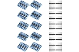 Hutomwua Level Shifter Converter Module 4 Channel Bidirectional 3.3V to 5V, 5V to 3.3V Support UART IIC I2C SPI 1-Wire Compat
