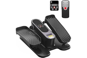 FRYLINE Under Desk Elliptical Machine for Senior Mini Elliptical Leg Exerciser with Remote Control Portable Electric Seated Foot Pedal Exerciser for Home Office