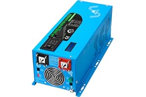 SUNGOLDPOWER 3000W Peak 9000W Pure Sine Wave Power Inverter DC 24V AC 120V with Battery AC Charger Solar Wind Power Inverters