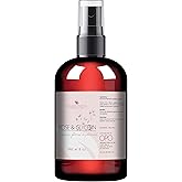Rosewater Glycerin Mist Toner Bulk Spray Facial Body Floral Cleanser Pure Rose Hydrosol and Vegetable Glycerine Moisturizing Cleansing Toning Mix for Face Skin Hair Body (8 Ounces)