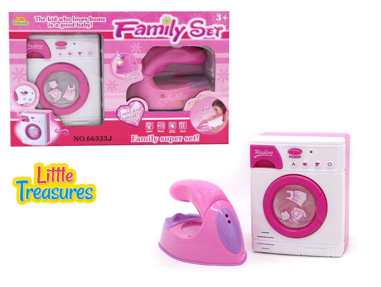 casdon washing machine pink