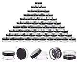 60Pcs 3 Gram Plastic Cosmetic Containers with Lids