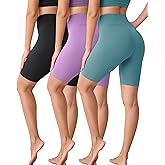 VALANDY Creamlush 3 Pack Biker Shorts for Women -8" High Waisted Soft Stretchy Spandex Athletic Yoga Shorts