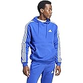 adidas Men's Essentials Fleece 3-Stripes Pullover Hoodie Sweatshirt
