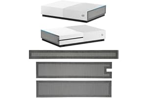 Chanvoo Dust Filter Compatible with Xbox One S, Accessories with 3 PVC Meshs Set - High-Density Breathable Mesh Cover Top & Back Protection