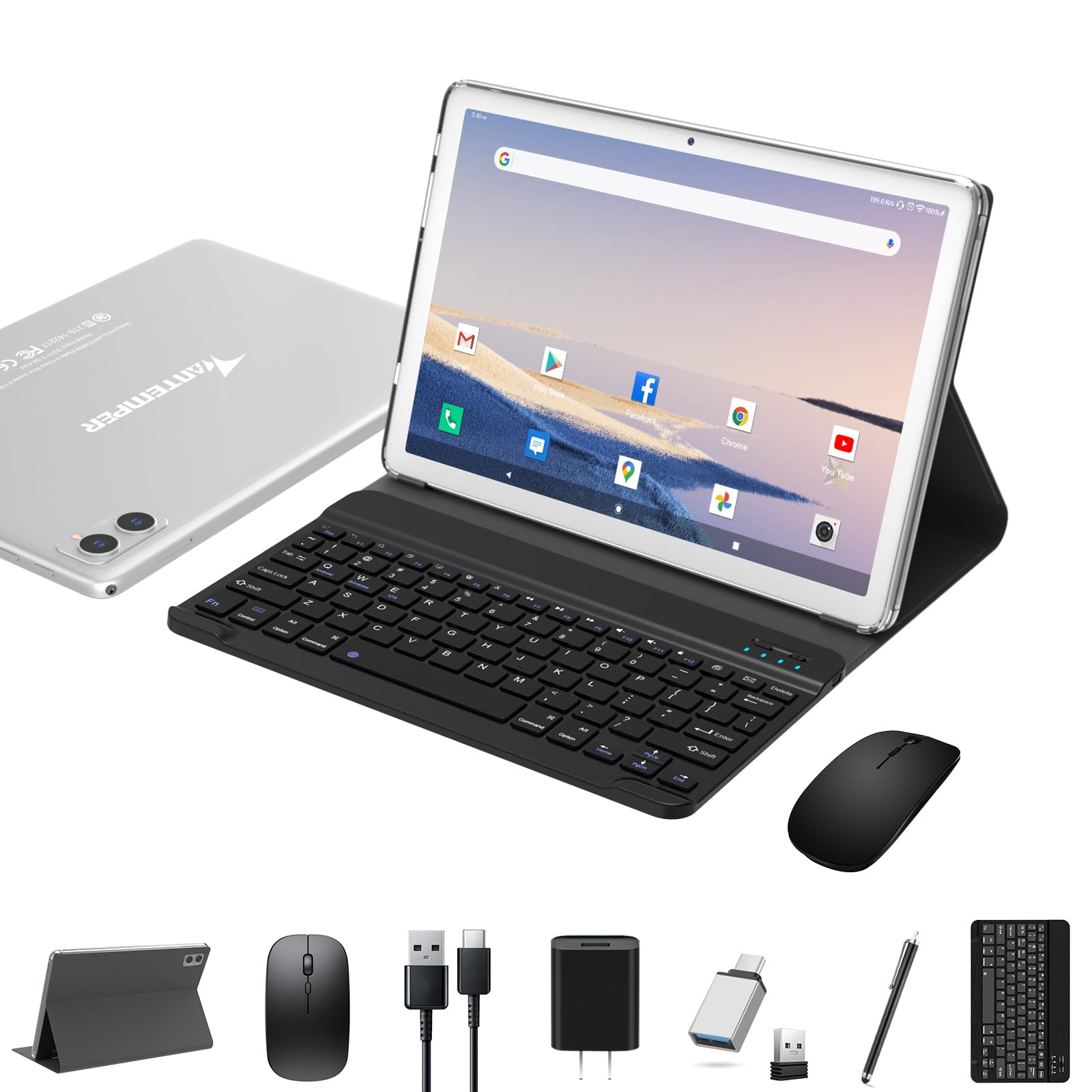 Mua Tablet 10 Inch 2024 Latest Android 12 Tablet, Octa-Core 128GB+8GB(4+4Expand) +1TB Expansion, 13+8MP Dual Camera, 5G WIFI Tablet, 7000mAh…