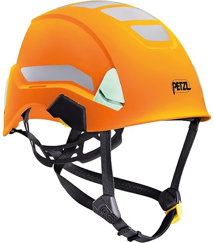 PETZL Strato Vent Helmet, Hi-Viz Yellow - Unisex Safety Helmet For Work At Height