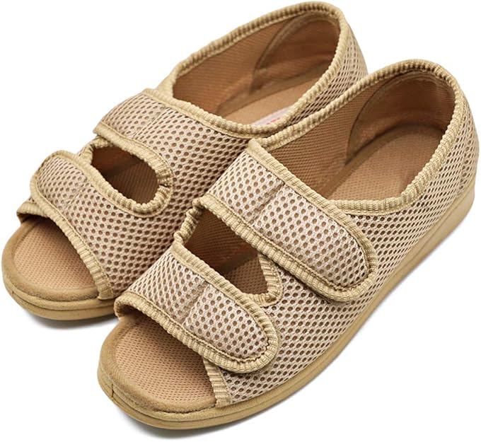 Amazon.com | Womens Diabetic Shoes Edema Comfortable Sandal Open Toe Extra Wide Width Roomy 