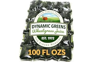 Dynamic Greens Wheatgrass Juice - 100 Fl Ozs - Just $1.89 Per Oz - 100% Wheatgrass Juice - Field Grown - Flash Frozen - Unpasteurized - 200 x 0.5 Fl Oz Portions