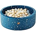 Dodozen Foam Ball Pit 35.4"x 11.8" for Toddlers and Kids,Round Ball Pool Indoor Outdoor Baby Playpen,Ideal Gift for Infants,Balls not Included - Night Sky
