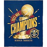 Northwest NBA Denver Nuggets 2023 NBA Champions Silk Touch Throw Blanket, 50" x 60", Triumph