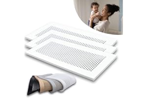 Famba Baby Proofing Vent Cover for Home Floor - Soft Silicone Child Proof Floor Air Vent Cover, Catches Small Items & Prevents Creepy Crawlies, Baby Safety Product, 11.5" x 5.5", White, 3-Pack