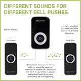 LLOYTRON MIP System 3 Doorbell Receiver – 32 Melodies, 200m Range, Black view 5