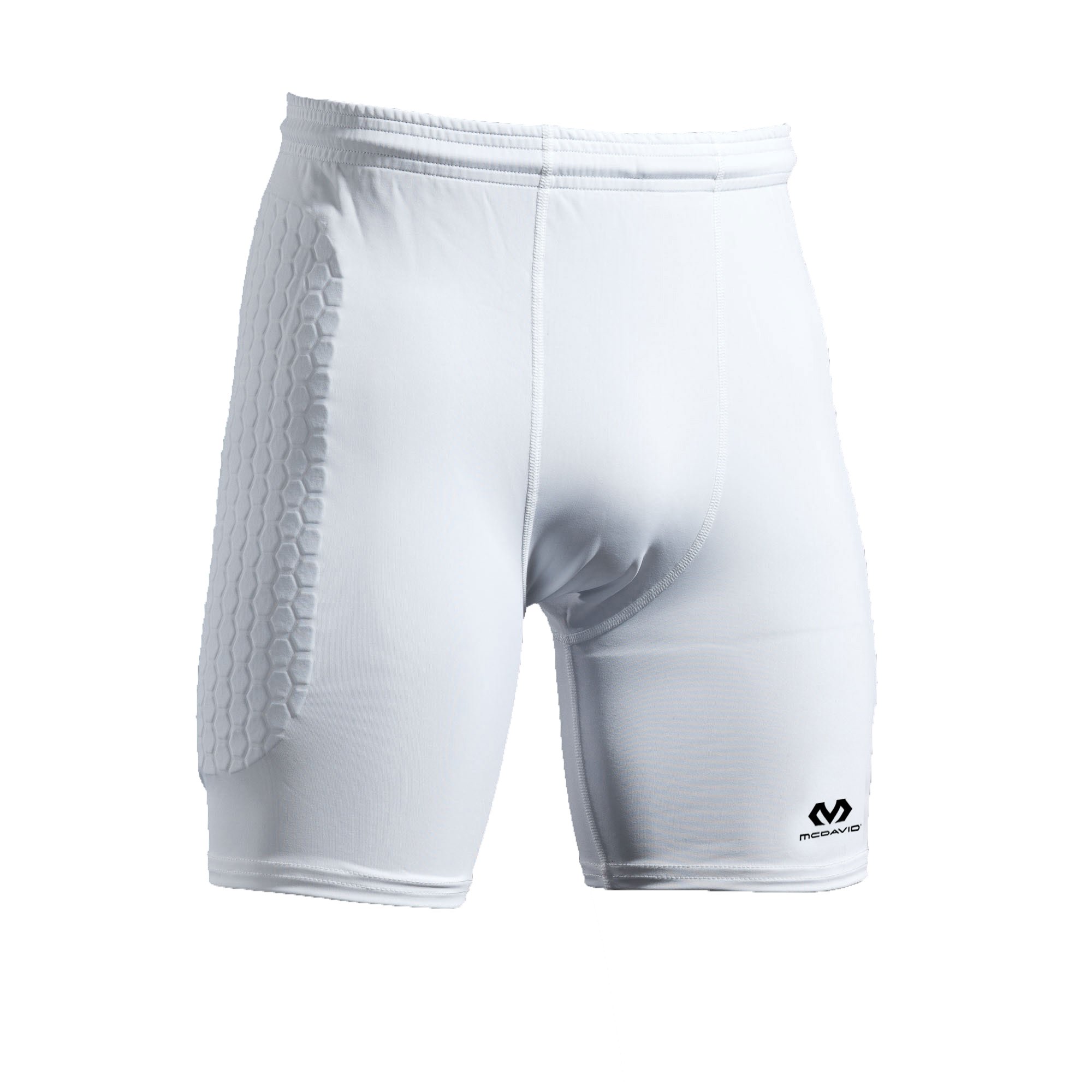Mcdavid Men's Hex Sliding Compression Short, White, XL — image 1