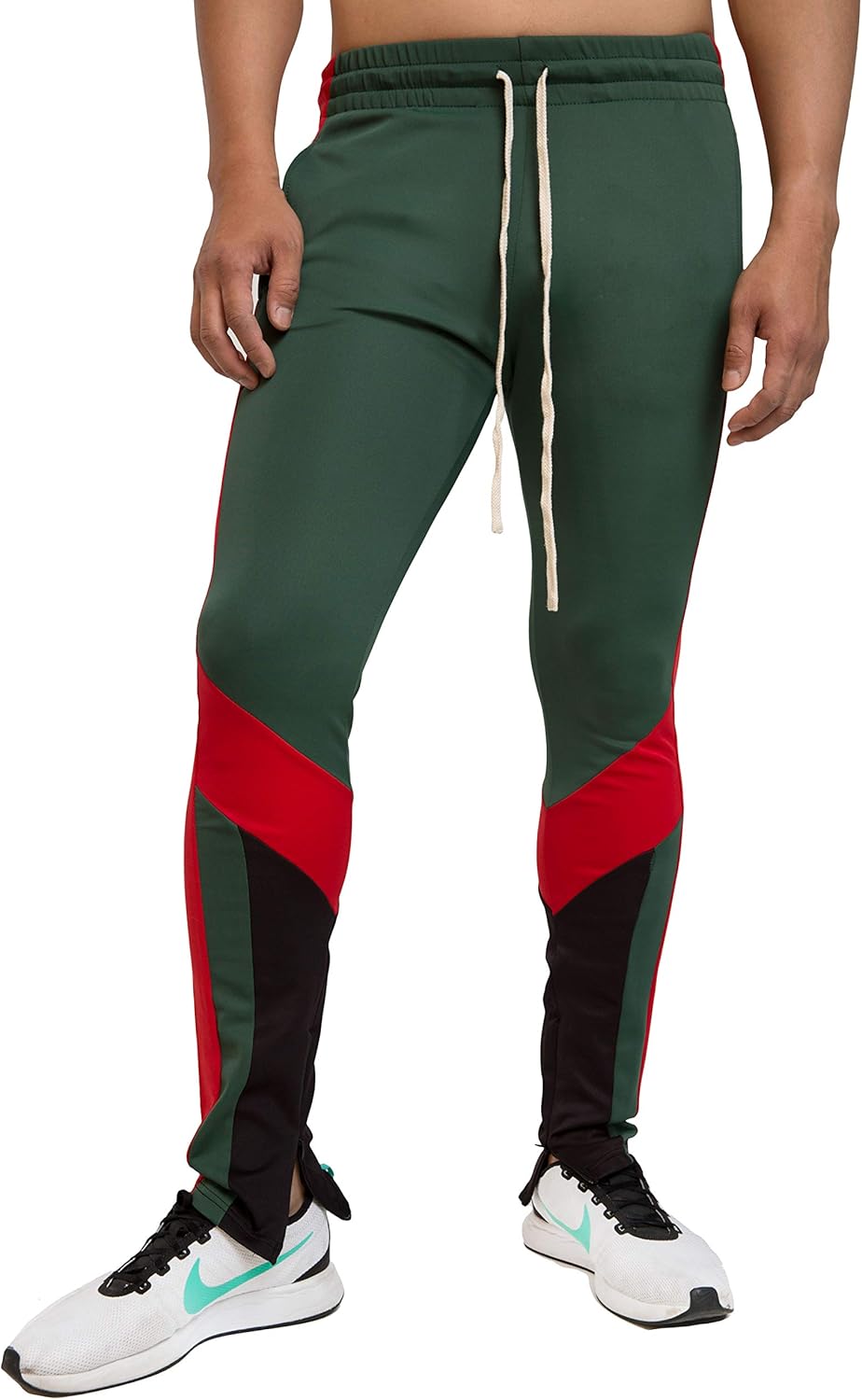 color block track pants