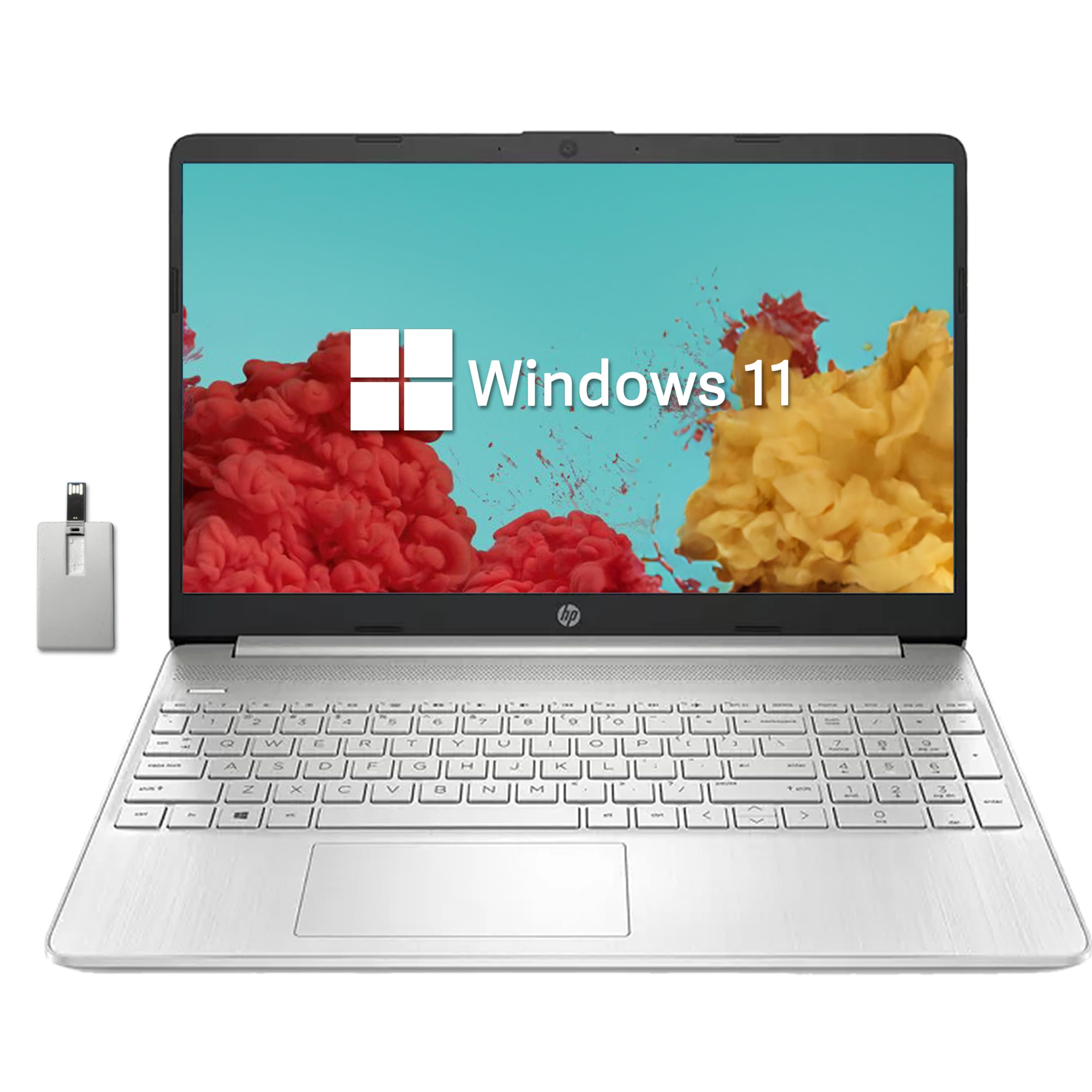 HP 2022 15.6" HD BrightView Laptop, Intel Pentium