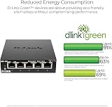D-Link DGS-105/B 5-Port Gigabit Metal Desktop Unmanaged Network Switch UK view 7