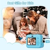 ASTGMI Kids Camera Instant Print 1080P 12MP Dual Lens 32GB Blue view 7