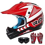 ROOZO Youth Kids Dirt Bike Helmet DOT Certified