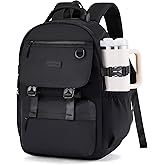 LOVEVOOK School Backpack for Girls with Large Tumbler Holder Pockets, Student Cute Bookbag 15.6 inch Laptop Daypack for Middle School Teen, Waterproof College Travel Bag for Women