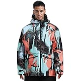 GSOU SNOW Snowboard Jacket Womens Ski Jacket Mens Snow Coat Baggy Waterproof Insulated Winter Hooded Mountain Coats